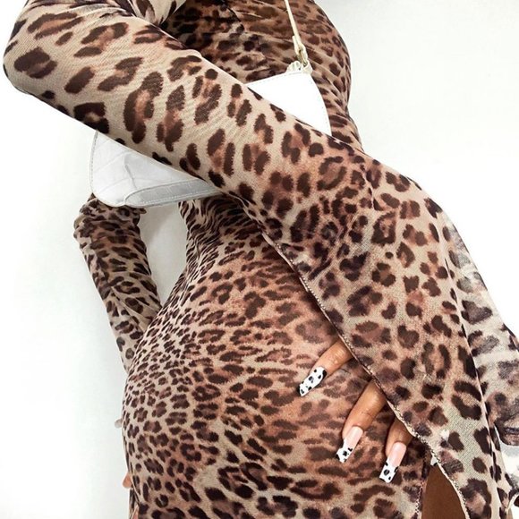 MINI CHEETAH DRESS - Picture 4 of 7